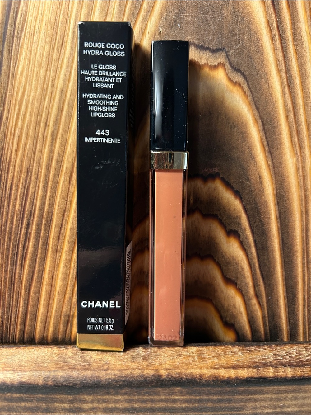 CHANEL Rouge Coco Hydra Gloss Lip Gloss - Impertinente 443 (Brown)